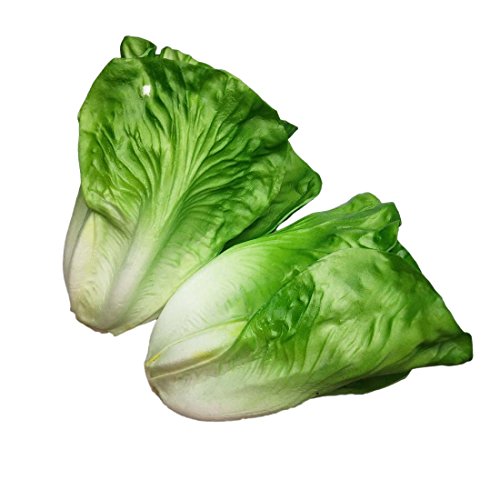 Lorigun Künstlicher Salat, Gefälschtes Gemüse, Künstliches Gemüse Für Dekoration, Home Kitchen Decor, PU Gemüse 2 Stücke von Lorigun