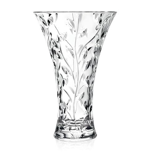 Lorren Home Trends Crystal Laurus Vase, 27,9 cm, hergestellt in Italien von Lorren Home Trends