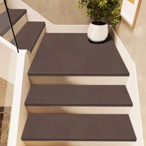 Lorxilar Treppenstufen Rutschfester Teppich Für Treppen Teppich Treppenstufen Für Holzstufen Im InnenbereichA,15x(30x100cm/11.8x39.4in) von Lorxilar