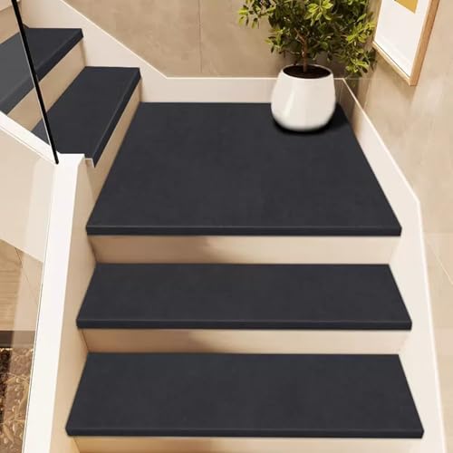 Lorxilar Treppenstufen Rutschfester Teppich Für Treppen Teppich Treppenstufen Für Holzstufen Im InnenbereichB,3X(26x75cm/10.2x29.5in) von Lorxilar