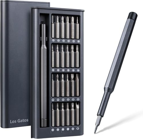 Feinmechaniker Schraubendreher Set Mini Werkzeug: LOSGATOS Klein Schraubenzieher Set mit 24 S2 Bits - Präzision Reparatur Werkzeugset for Handy PC Laptop Macbook iphone Computer PS4 PS5 Brillen usw. von Los Gatos