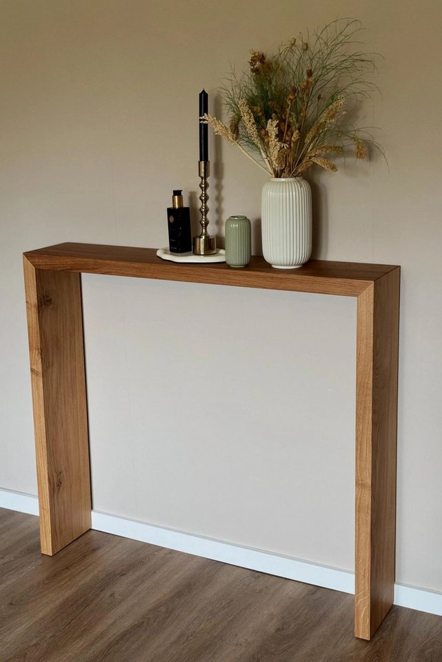 LosBudos Konsolentisch aus Massivholz, Minimalistische Konsole, Handgefertigte Flurkonsole von LosBudos