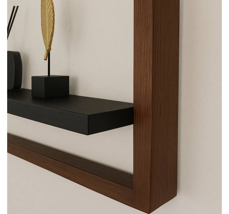 LosBudos Wandregal aus massiver Eiche – mit Wunschfarben für Rahmen & Ablagebrett LosBudos Wandregal aus massiver Eiche – mit Wunschfarben für Rahmen & Ablagebrett von LosBudos