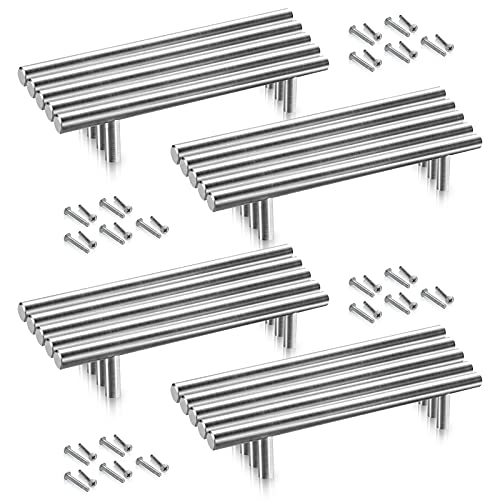 Lospitch 20 Stück Möbelgriffe Edelstahl Gebürstetem Nickel Schrankgriffe Möbelgriffe 128mm Griffe für Küchenschränke Schrank Zieht von Lospitch