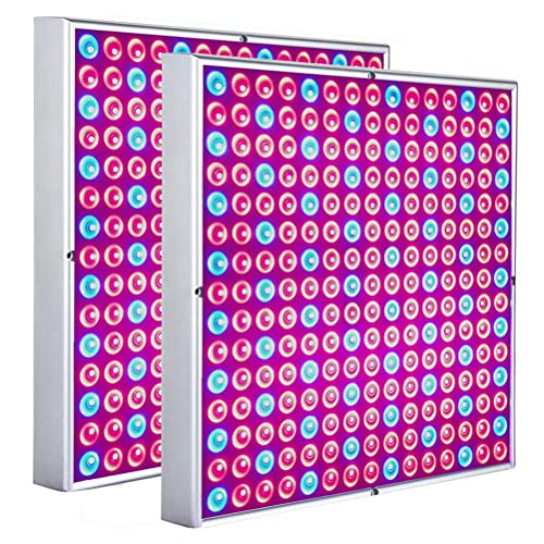 Lospitch 2X LED Grow Lampe 15W, Vollspektrum Pflanzenlampe, 225 Rot&Blau LEDs Pflanzenlicht für Hydroponic, Indoor Seeding Veg Flower, Grow Tent und Greenhouse von Lospitch