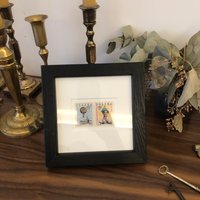 Briefmarkenkunst Mit Vintage-Briefmarken Aus Den 60Er Jahren von LostInPoplar