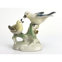 Porzellan Vogel, Vintage Niedliche Vögel Figur von LostInTimeLT