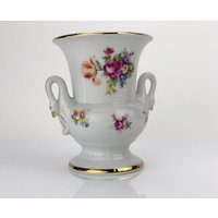 Retro Dekorative Blumenvase Made in Germany Aus Hochwertigem Porzellan von LostInTimeLT
