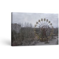 Lost Places Leinwand 30x20 cm "Fallout Ferris Wheel" By Peter Untermaierhofer von LostPlacesShop