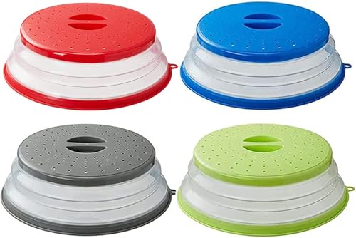 Lostwry 4 Stück Faltbare Mikrowellen Abdeckung Mikrowellen Abdeckhaube Mikrowellendeckel Spritzschutzabdeckung für Lebensmittel Mikrowelle Platte Abdeckung mit Sieb für Obst und Gemüse Lostwry 4 Stück Faltbare Mikrowellen Abdeckung Mikrowellen Abdeckhaube Mikrowellendeckel Spritzschutzabdeckung für Lebensmittel Mikrowelle Platte Abdeckung mit Sieb für Obst und Gemüse von Lostwry
