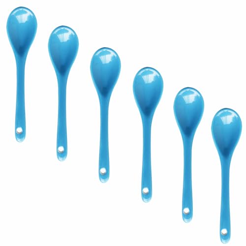 Lotatheta Eierlöffel aus Porzellan, 11,9 cm, Hellblau, 6 Stück Lotatheta Eierlöffel aus Porzellan, 11,9 cm, Hellblau, 6 Stück von Lotatheta
