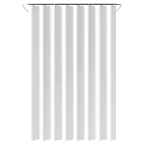 Loti Living Anti-Schimmel Duschvorhang 120 x 200 cm Weiß - Inkl. Ringe - Shower Curtains - Duschvorhang Anti Schimmel - Duschvorhang Badewanne - Duschvorhang Weiss von Loti Living