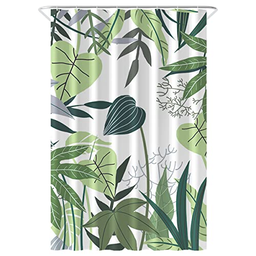 Loti Living Anti-Schimmel Duschvorhang - 120x200 cm - Jungle Polyester - Inkl. Ringe - Shower Curtains - Duschvorhang Anti Schimmel - Duschvorhang Badewanne - Duschvorhang von Loti Living