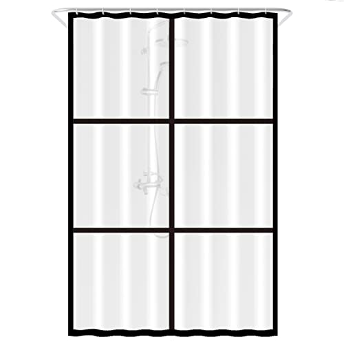Loti Living Anti-Schimmel Duschvorhang 120x200 cm - Wasserdicht, Matt Transparent PEVA - Inklusive Ringe - Durchsichtig für Badewanne von Loti Living