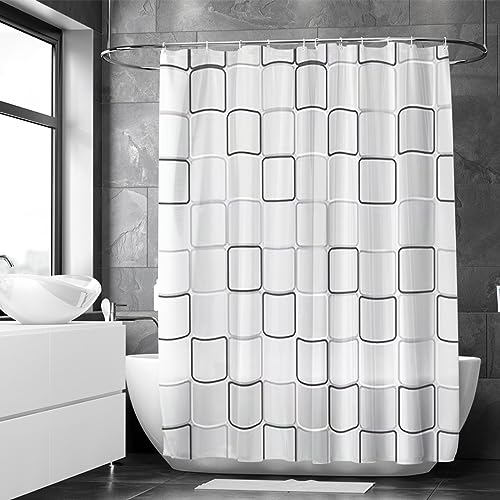 Loti Living Anti-Schimmel Duschvorhang 180x200 cm Cube - Inkl. Ringe - Polyester - Shower Curtains - Duschvorhang Anti Schimmel - Duschvorhang Badewanne - Duschvorhang Stoff… von Loti Living