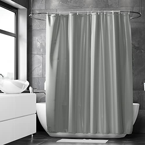 Loti Living Anti-Schimmel Duschvorhang 180x200 cm Grau - Wasserfestes Polyester - Inkl. Ringe - Shower Curtains - Duschvorhang Anti Schimmel - Duschvorhang Badewanne - Duschvorhang Grau von Loti Living