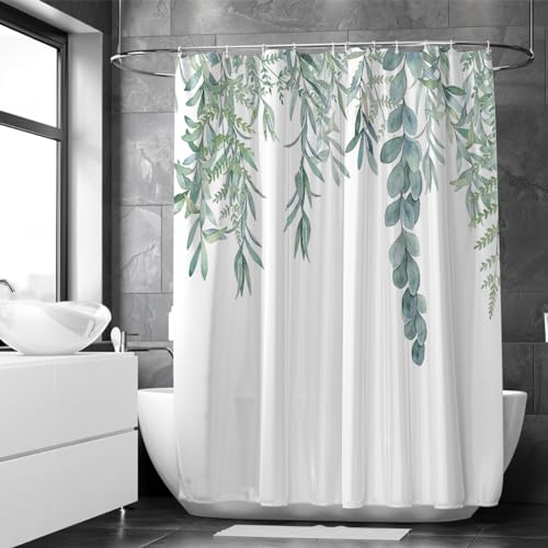 Loti Living Anti-Schimmel Duschvorhang - 180x200 cm - Hängepflanze - Wasserfestes Polyester - Inkl. Ringe - Shower Curtains - Duschvorhang Anti Schimmel - Duschvorhang Badewanne… von Loti Living