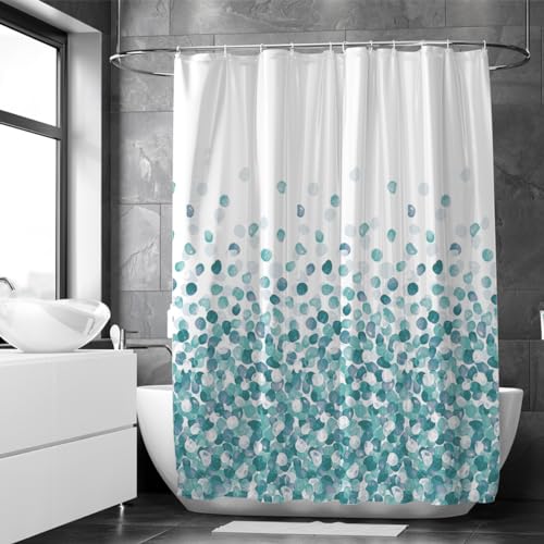 Loti Living Anti-Schimmel Duschvorhang - 180x200 cm - Ozean - Wasserfestes Polyester - Inkl. Ringe - Shower Curtains - Duschvorhang Anti Schimmel - Duschvorhang Badewanne von Loti Living
