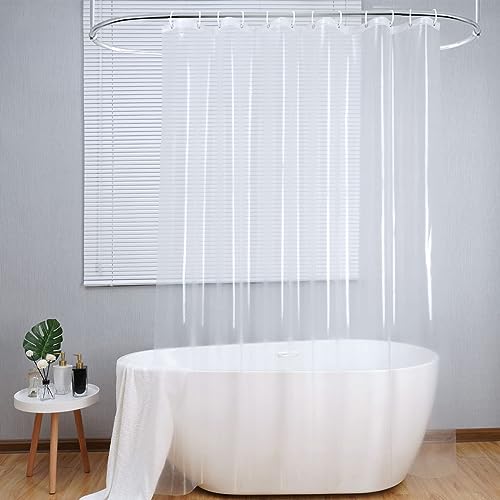 Loti Living Anti-Schimmel Duschvorhang 180x200 cm - Wasserdicht - Transparent PEVA - Inklusive Ringe - Duschvorhang Transparent - Durchsichtig - Duschvorhang Badewanne… von Loti Living