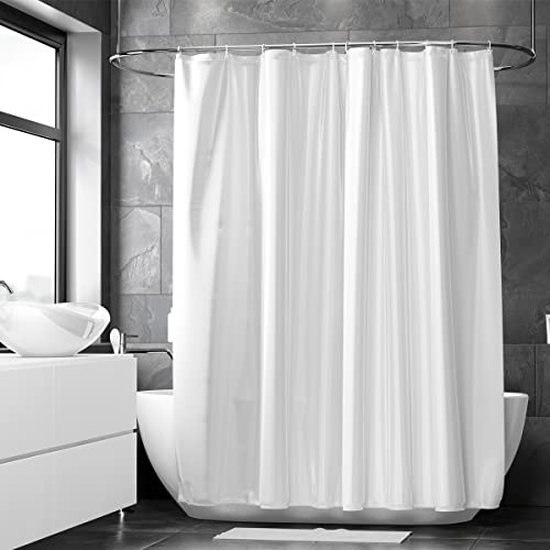 Loti Living Anti-Schimmel Duschvorhang 180x200 cm Weiß - Wasserfestes Polyester - Inkl. Ringe - Shower Curtains - Duschvorhang Anti Schimmel - Duschvorhang Badewanne - Duschvorhänge von Loti Living