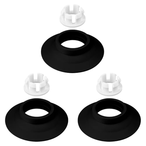 Lotsdonxia 3-teiliges Gummi-Ersatz-Spülventildichtungsclip-Set für ideale Standard-Passform, auslaufsicher, einfache Selbstmontage (schwarz) von Lotsdonxia