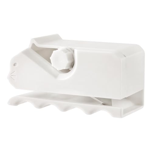 Lotsdonxia 3D-gedruckter Katzenkratz-Kartonschneider, bezauberndes Kätzchenförmiges manuelles Werkzeug mit Klinge für DIY-Katzenkratzer, langlebiges und ergonomisches Design (weiß) von Lotsdonxia