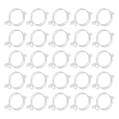 Lotsdonxia Transparente Pflanzenstütz-Clips, Gartenclips für Tomaten, Gurken und Blumen, umweltfreundlich, flexibel, 120 Stück von Lotsdonxia