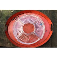 Servierschalenset, 4 Anbieteschalen Aus Glas, Snackschalen Vierteilig, 60Er Jahre Partygeschirr, Osterteller von Lottekreativ