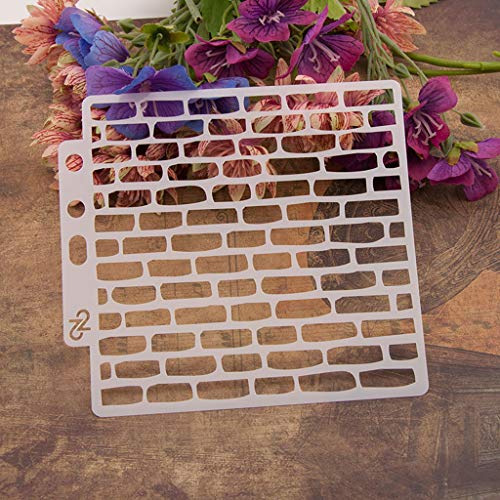 Lottoyday DIY Aushöhlen Design PET Kunststoff Schablone, perfekt geeignet für Textilgestaltung, Wandgestaltung, Fenster, Papier, Scrapbooking, Kinder Basteln, 14x13cm/5.51x5.12in von Lottoyday