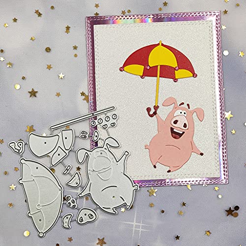 Schwein Metall Stanzformen, Stanzformen für Kartengestaltung, Prägeschablonen für Scrapbooking, DIY Album Papierkarten Dekoration von Lottoyday