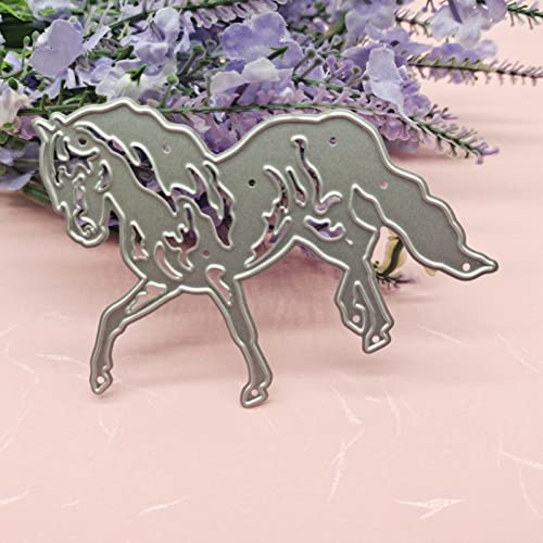 Tier Pferd Metall Stanzformen, Stanzformen für Kartenherstellung Abstand, Prägeschablonen für Scrapbooking, DIY Album Papier Karten Dekoration von Lottoyday