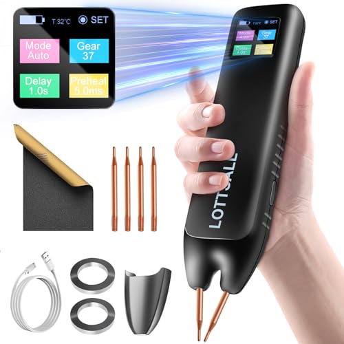 Handheld Akku Punktschweißgerät mit Automatischen und Manuellen Modi, 99 einstellbaren Geschwindigkeiten für DIY-Akkupacks, LED-Anzeige Handheld Akku Punktschweißgerät mit Automatischen und Manuellen Modi, 99 einstellbaren Geschwindigkeiten für DIY-Akkupacks, LED-Anzeige von Lottsall