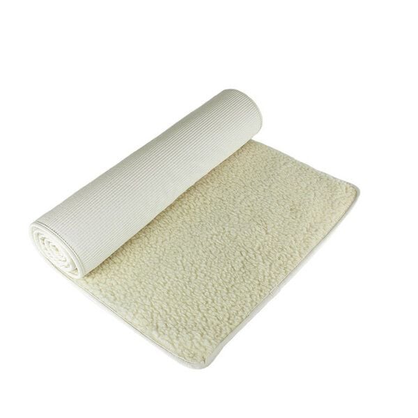 Yogamatte SCHURWOLLE Lotus Design®, mit Baumwolleband eingefasst von Lotus Design®
