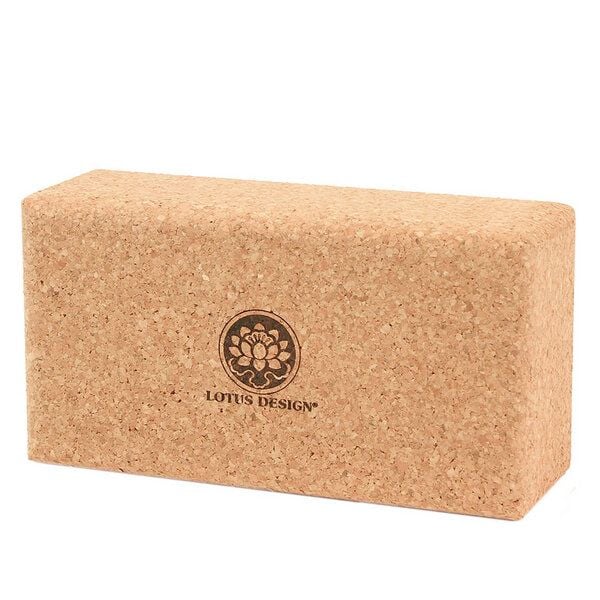 Yogablock KORK NATUR Standard Lotus Design® - 23x12x7,5 cm von Lotus Design®