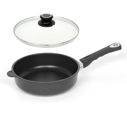 Lotus Gusspfanne - Induktion Hochrandpfanne Ø 26cm mit abnembarem Griff von Lotus Gusspfannen
