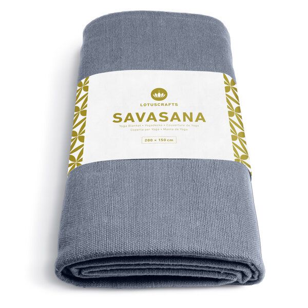Lotuscrafts Yogadecke Savasana für Endentspannung - GOTS zertifiziert von Lotuscrafts