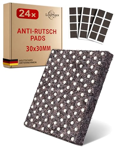 LouMaxx Antirutsch Pads selbstklebend | Anti Rutsch Pads 30 x 30 mm | Rutschhemmende Möbelstopper mit extra starkem Halt - 24 Filzgleiter Gummi Noppen in Braun LouMaxx Antirutsch Pads selbstklebend | Anti Rutsch Pads 30 x 30 mm | Rutschhemmende Möbelstopper mit extra starkem Halt - 24 Filzgleiter Gummi Noppen in Braun von LouMaxx