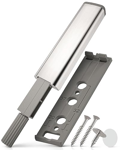 LouMaxx Drucktüröffner – müheloses Öffnen von Schranktüren und Schubladen durch Push to open Türöffner – geeignet für viele Schränke z.B. von Ikea – 4er-Set Drucktüröffner Schrank, mit Neodym Magnet von LouMaxx