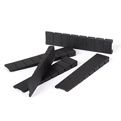 LouMaxx Möbelkeile 10er Set | Unterlegkeile 8 x 20 x 100 mm in Schwarz | Keile Kunststoff mit integrierten Sollbruchstellen LouMaxx Möbelkeile 10er Set | Unterlegkeile 8 x 20 x 100 mm in Schwarz | Keile Kunststoff mit integrierten Sollbruchstellen von LouMaxx