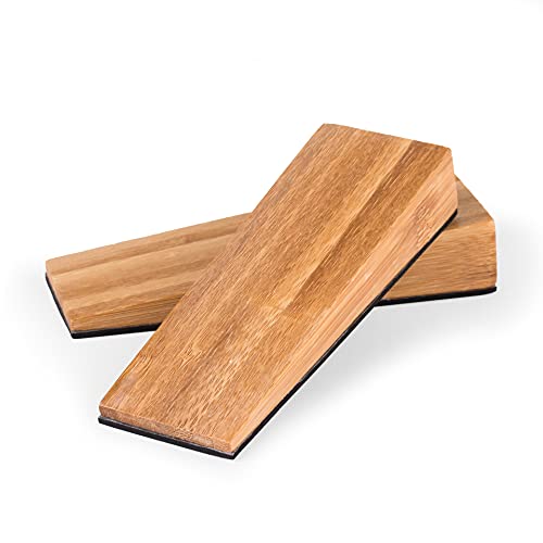 LouMaxx Türkeil Holz Bambus - 2er Set - Türstopper Boden - Holzkeil - Zuverlässiger Halt für Türen - Türstopper Keil Holz - Keil mit Antirutschbeschichtung - Türstopper aus nachhaltigem Bambus LouMaxx Türkeil Holz Bambus - 2er Set - Türstopper Boden - Holzkeil - Zuverlässiger Halt für Türen - Türstopper Keil Holz - Keil mit Antirutschbeschichtung - Türstopper aus nachhaltigem Bambus von LouMaxx