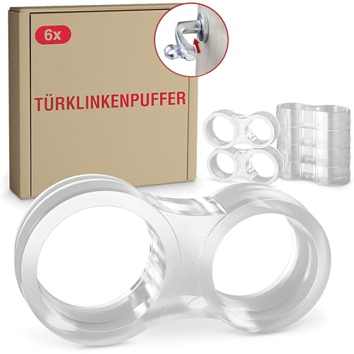 LouMaxx Türstopper Klinke – 6 Stück Türklinkenpuffer transparent Doppel Türstopper Türklinke – Türgriff Stopper - Türgriff Schutz – Türgriffschoner für Zimmertüren – leicht und schnell montiert LouMaxx Türstopper Klinke – 6 Stück Türklinkenpuffer transparent Doppel Türstopper Türklinke – Türgriff Stopper - Türgriff Schutz – Türgriffschoner für Zimmertüren – leicht und schnell montiert von LouMaxx
