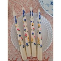 Floral Bemalte Kerze. Bemalte Taper Handbemalte Kerzen. Frühlingskerze. Frühlings Dekor. Handbemalt Floral Bemalte Kerze. Bemalte Taper Handbemalte Kerzen. Frühlingskerze. Frühlings Dekor. Handbemalt von LouandCoCandles