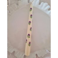 Floral Bemalte Kerze. Bemalte Taper Handbemalte Kerzen. Frühlingskerze. Frühlings Dekor. Handbemalt von LouandCoCandles