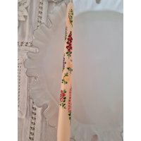 Floral Bemalte Kerze. Bemalte Taper Hochzeitskerze. Kerzen. Handbemalte Floral Bemalte Kerze. Bemalte Taper Hochzeitskerze. Kerzen. Handbemalte von LouandCoCandles