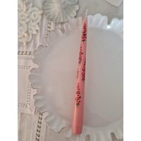 Floral Bemalte Kerze. Bemalte Taper Hochzeitskerze. Kerzen. Handbemalte Floral Bemalte Kerze. Bemalte Taper Hochzeitskerze. Kerzen. Handbemalte von LouandCoCandles