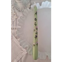 Floral Bemalte Kerze. Bemalte Taper Hochzeitskerze. Kerzen. Handbemalte Floral Bemalte Kerze. Bemalte Taper Hochzeitskerze. Kerzen. Handbemalte von LouandCoCandles