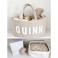 Personalisierte Boucle Windeltasche, Neugeborenen Geschenk, Baby-Dusche-Geschenk, Kinderzimmer Lagerung, Baby Organisator, Dekor Personalisierte Boucle Windeltasche, Neugeborenen Geschenk, Baby-Dusche-Geschenk, Kinderzimmer Lagerung, Baby Organisator, Dekor von LouchieBaby