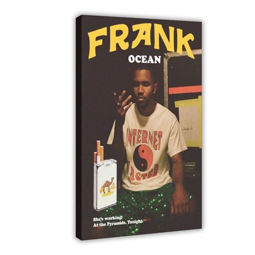 Frank Ocean Poster (13) Leinwand Poster Wandkunst Dekor Druck Bild Gemälde für Wohnzimmer Schlafzimmer Dekoration Rahmenstil 40 x 60 cm von LoueN