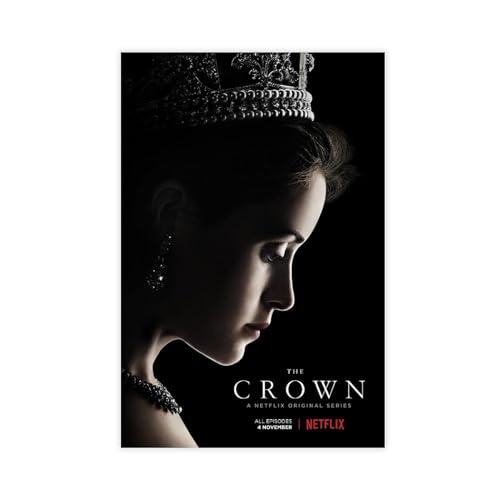 Poster der TV-Serie "The Crown", Leinwandposter, Wandkunst, Dekordruck, Gemälde für Wohnzimmer, Schlafzimmer, Dekoration, ungerahmt, 60 x 90 cm von LoueN