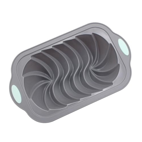 Loufy 1 x Silikon-Brot-Kastenform, nordisches Design, klassische geriffelte Toastform, sichere Backform, B von Loufy